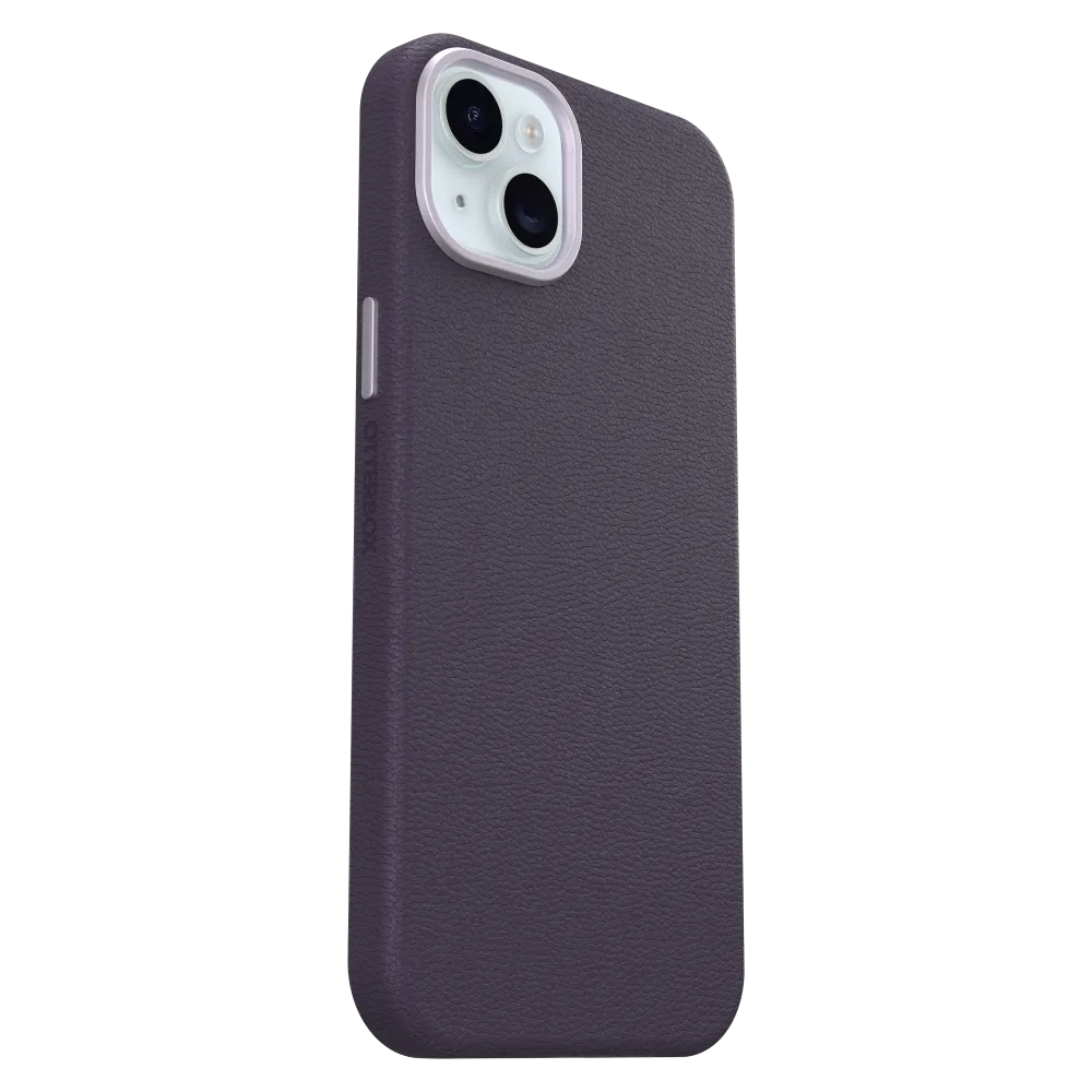 Otterbox | Symmetry Protective Cactus Leather Case for iPhone 15 Plus - Plum Luxe | 15-12623