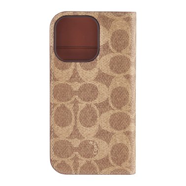 Coach | Folio Signature C Case iPhone 16 Pro - Tan | 15-13365