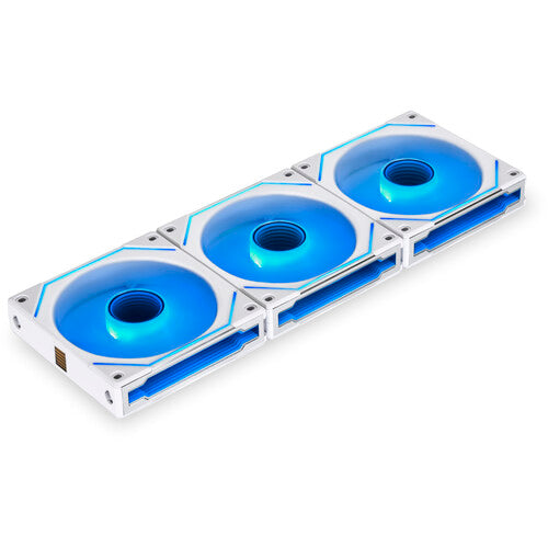 Lian-Li | Fan UNI FAN SL120 Case Fan 3-Pack with Controller 120mm - White | UF-SLIN120-3W
