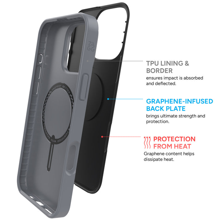 ZAGG | SoHo Graphene Snap Case iPhone 16 Pro Max - Blue | 15-13453
