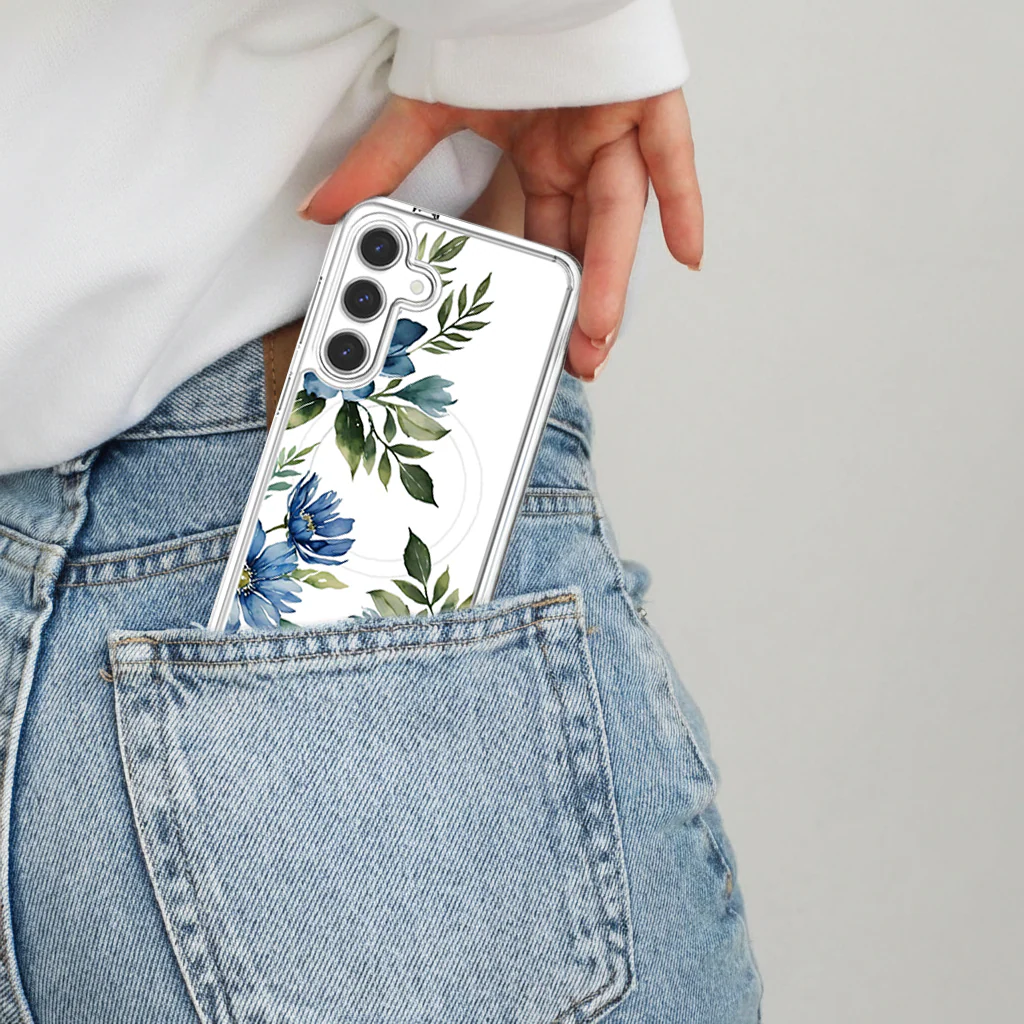 Caseco | Case for Samsung S26 - Blue Floral | ED24F3-FL