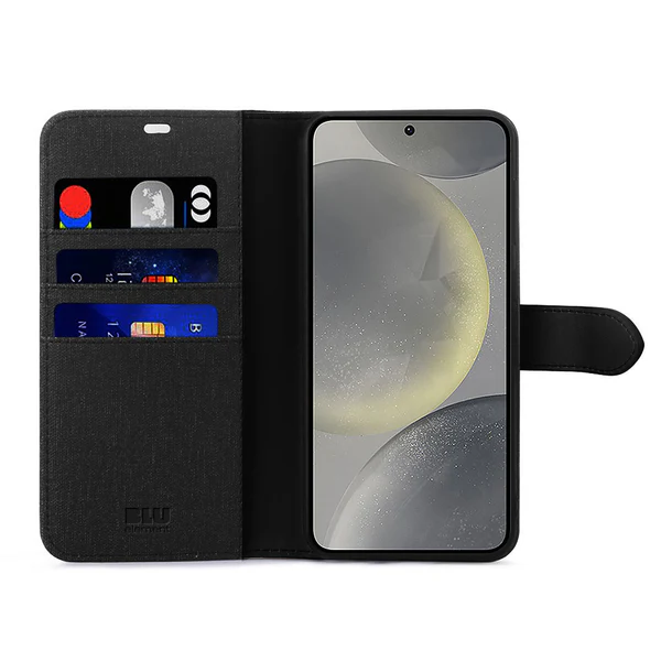 Blu Element | Folio 2 in 1 Case Case for Samsung Galaxy S25 / S24 - Black | 120-9173