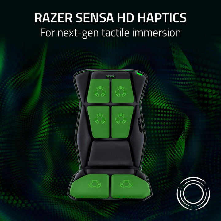 Razer | Freyja HD Haptic Gaming Chair Cushion Multi-Directional Haptics Haptic EQ Customization via Synapse HyperSpeed Wireless & Bluetooth |