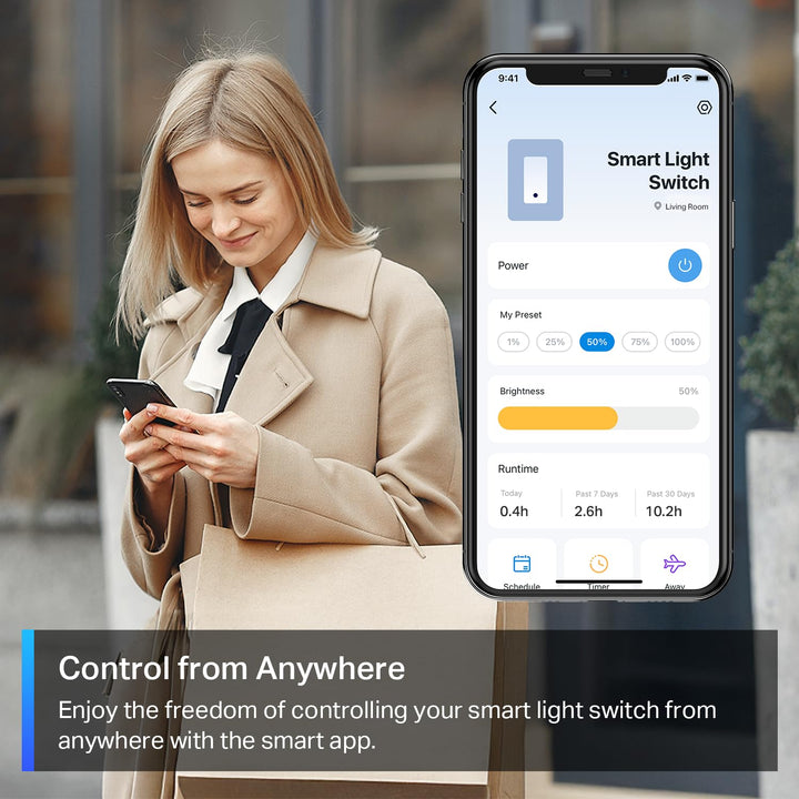 TP-Link | Tapo Smart WiFi Dimmer Light Switch - 2 Pack | S505D(2-Pack)