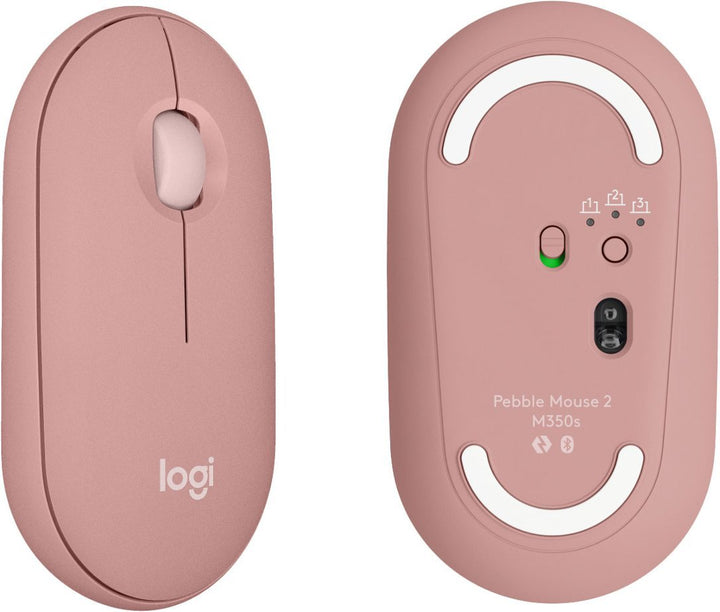 Logitech | Pebble 2 Wireless Keyboard and Mouse Combo - Tonal Rose | 920-012199