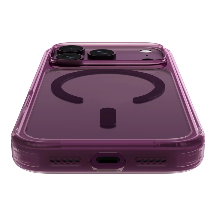 LAUT | CRYSTAL FLURO for iPhone 18 Pro Max/17 Pro Max - Clear Burgundy | L_IP26D_CF_PU