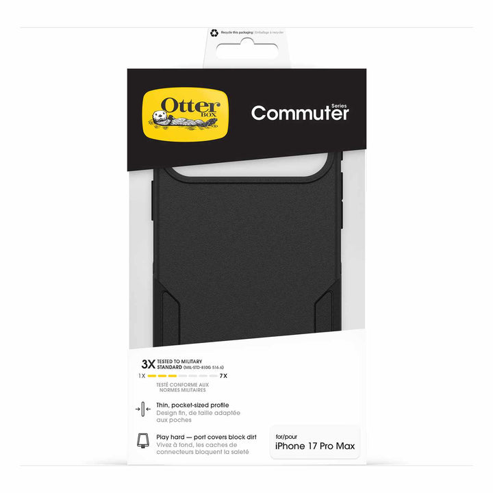 OtterBox | Commuter MagSafe Case w/Camera Control in Bulk Packaging iPhone 17 Pro Max - Black | 77-98342