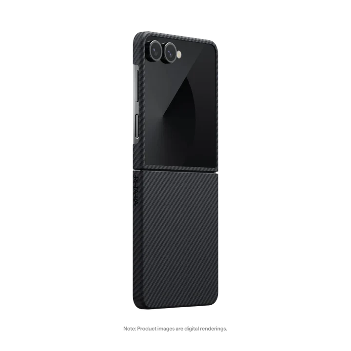 Pitaka | Ultra-Slim Case For Galaxy Z Fold7 - Black/Grey | FBFOLD7