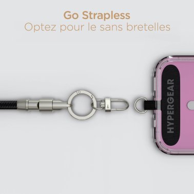 HyperGear | TECHcessories Universal Crossbody Phone Strap and USB-C Charging Cable - Black | 16280