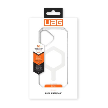 UAG | Plyo MagSafe Rugged Case iPhone 16 - Ice / White | 840283915277