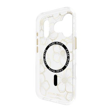 Case-Mate | Floral Gems MagSafe iPhone 17 Pro Case - Gold | CM057300