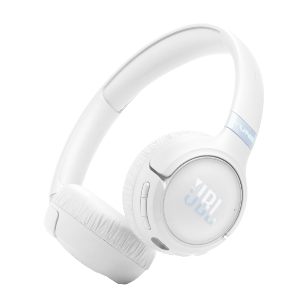 JBL | Tune 680NC Wireless On-Ear Noise-Canceling Headphones - White | JBLT680NCWHTAM