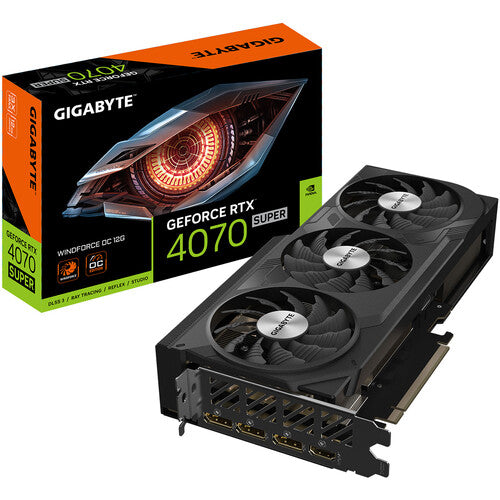 Gigabyte | Video Card GeForce RTX 4070 Super 12GB 192B | GV-N407SWF3OC-12GD