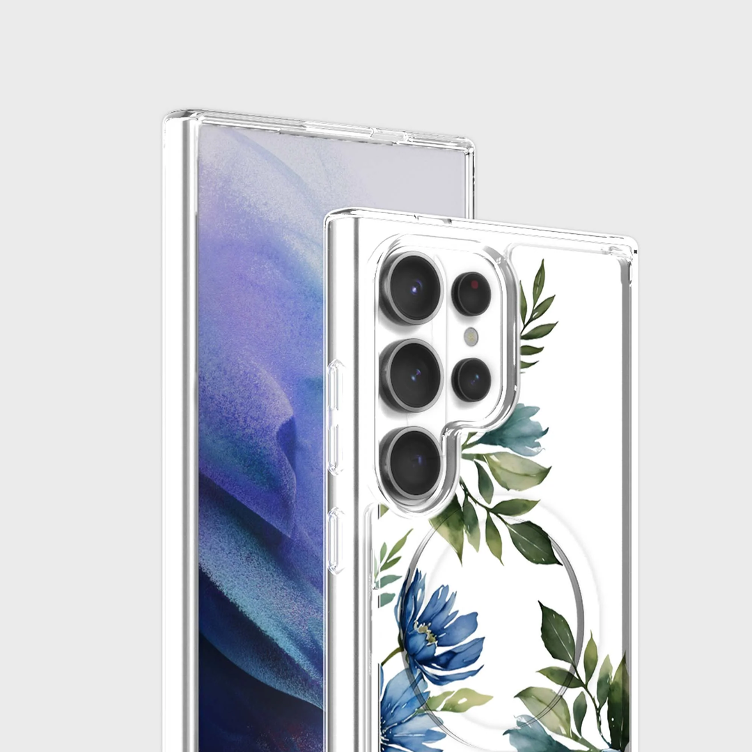 Caseco | Case for Samsung S26 Ultra - Blue Floral | ED24F4-FL