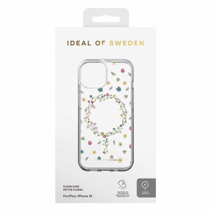 Ideal of Sweden | Clear Mid MagSafe Case Petite Floral for iPhone 15 - Clear | 120-8277