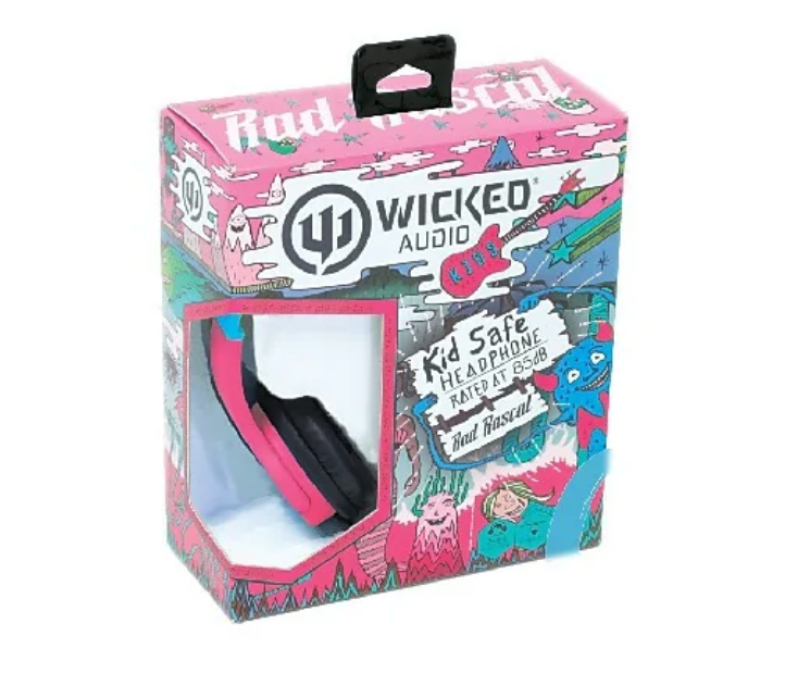 Wicked Audio | Rad Rascal Kids Headphones with Safety Volume - Bubble Gum | WI312-CA