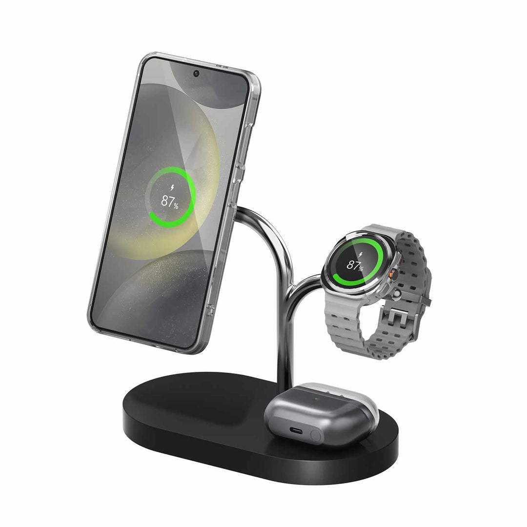 Samsung | Wireless Charger 3-in-1 Qi2 15W - Black | GP-PWU024WIABD