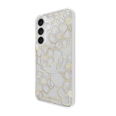 Case-Mate | Floral Gems Case w/Magnets Samsung Galaxy S25 FE - Gold | CM058930