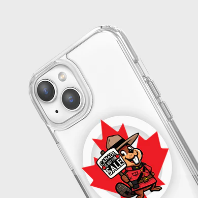 Caseco | Mountie Case Canada Is Not For Sale iPhone 16e / 15/ 14 / 13 - Clear | Z24B1-BA