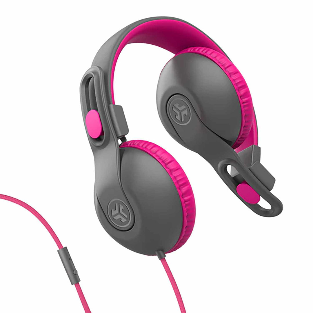 JBuddies | Studio 2 Wired Headphones - Gray/Pink | IFCHKSTU2RGRYPNK122