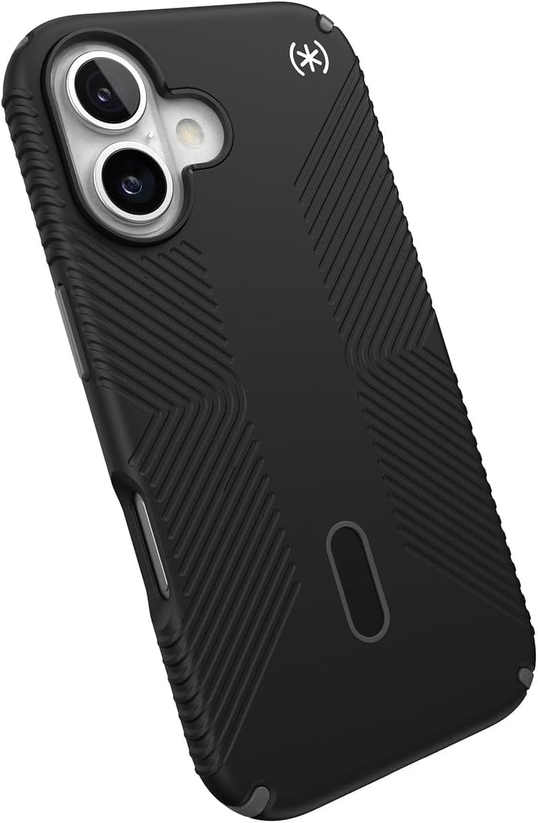 Speck | Presidio2 Grip MagSafe with ClickLock Apple iPhone 16 - Black | 150689-3205