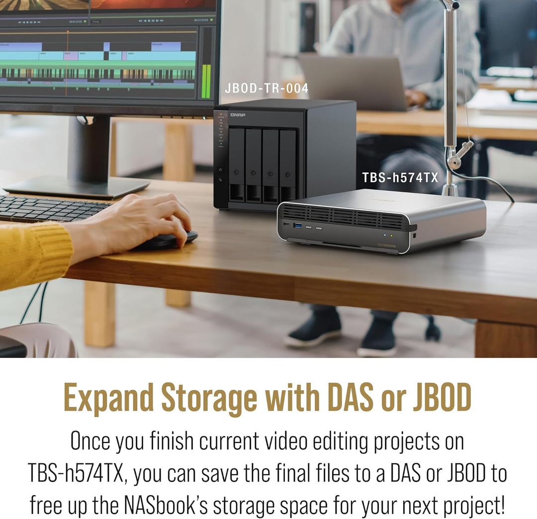 QNAP | All-Flash NASbook with Intel Core I5-1340PE Thunderbolt 4 NASbook | TBS-H574TX-I5-16G-US