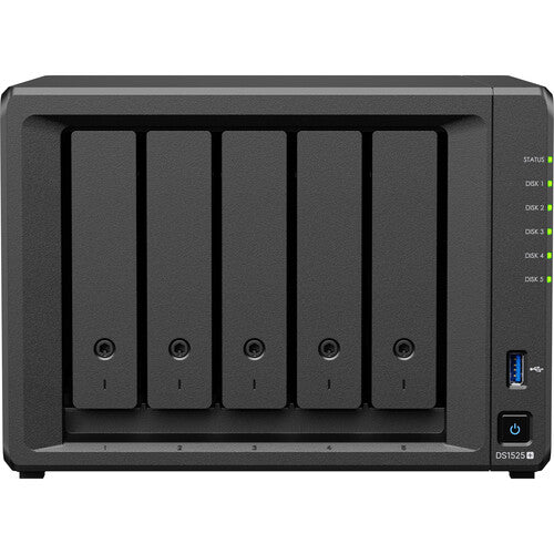 Synology | 5-bay Plus Series DiskStation NAS (Diskless) - Black | DS1525+