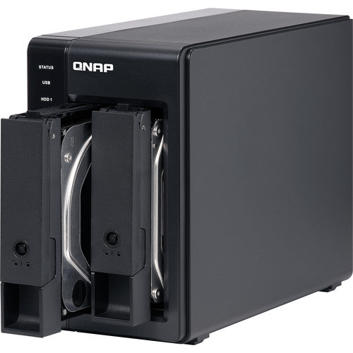 QNAP | NAS 2-BAY 3.5 SATA HDD USB 3.1 GEN2 10GBPS | TR-002-US