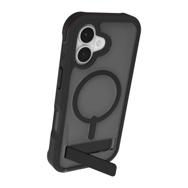 ZAGG | Graphene Rainier Snap Kickstand iPhone 17 Case - Smoke Black | 702319172