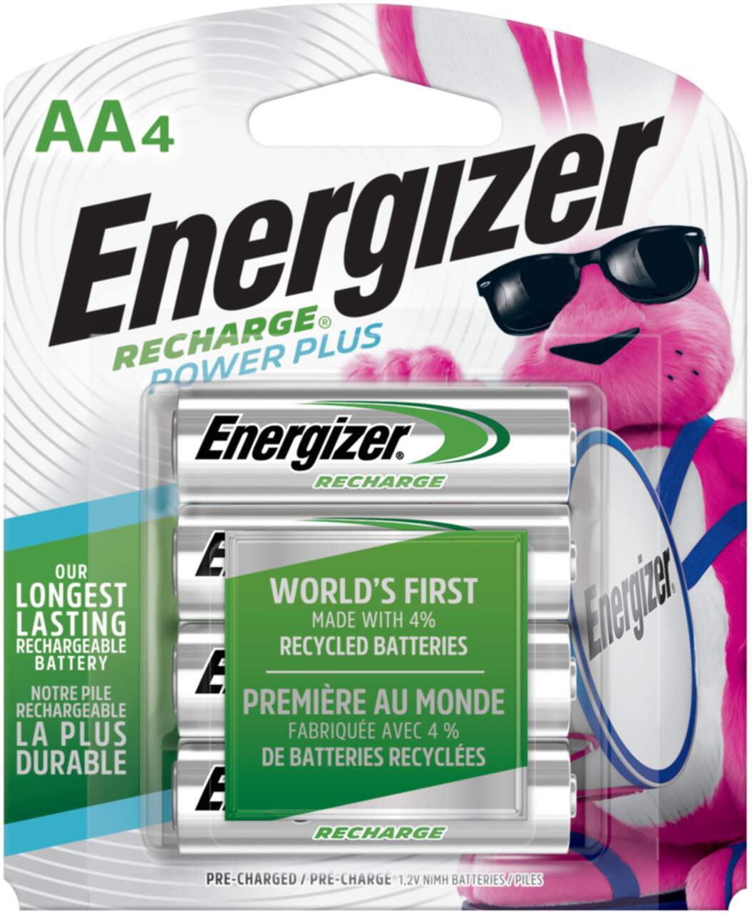 Energizer | AA Batteries - Rechargeable 4 Pack | NH15BP4