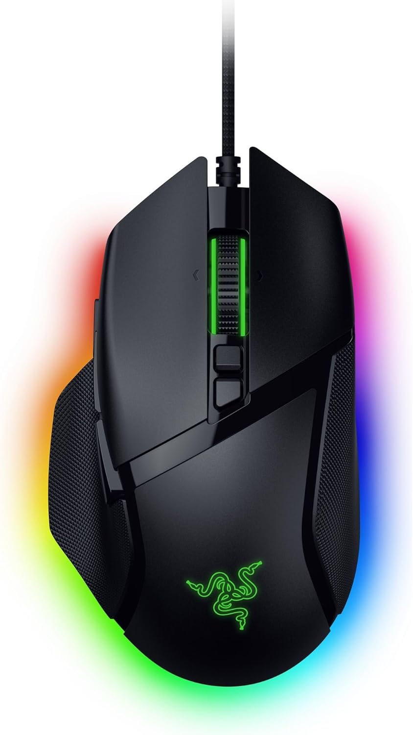 Razer Renewed | Basilisk V3 35k Optical Gaming Mouse with HyperScroll Tilt Wheel Wired - Black |  RZ01-05230100-R3UR