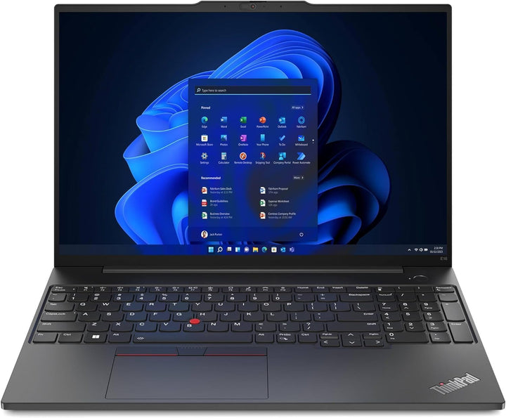Lenovo | ThinkPad E16 Gen1 16in WUXGA Touch w/ Iris Xe i5-1335U 16GB 512GB SSD Wi-Fi 6, BT Win 11 Pro 1YR Carry In | 21JN0040US
