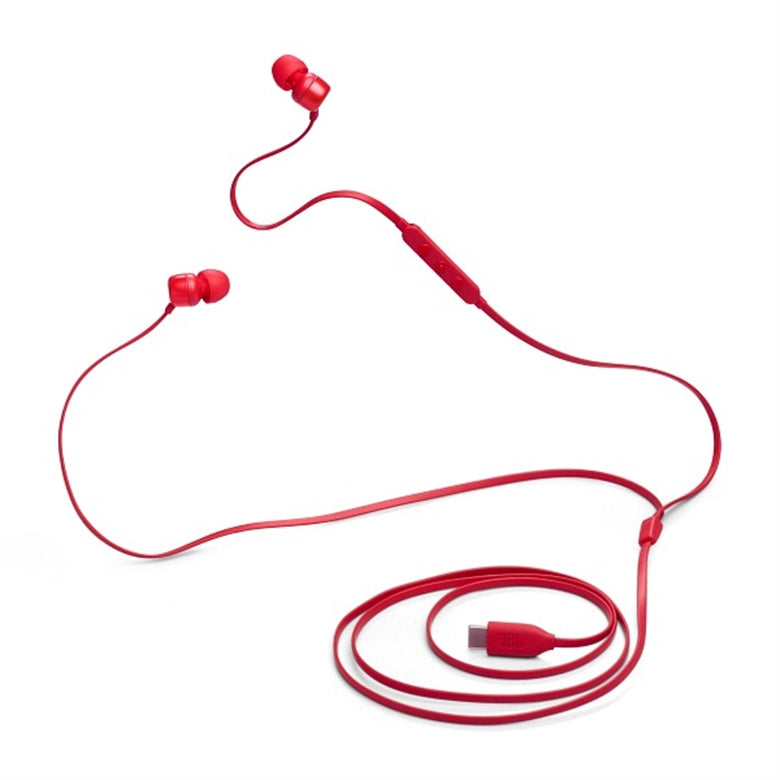 JBL | Wired In-ear USB-C headphones - Red | JBLT310CREDAM