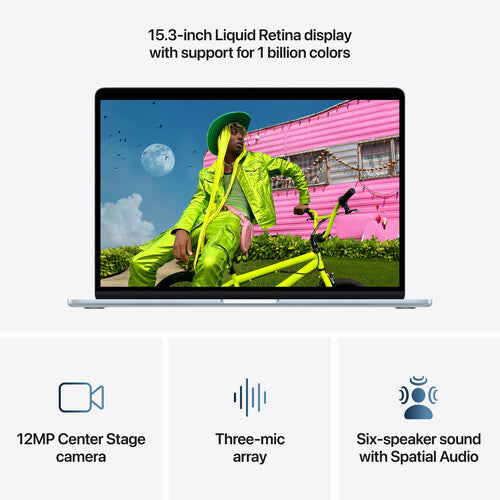 Apple | MacBook Air 15" Apple M5 chip 16GB / 512GB / SSD English - Sky Blue | MDVQ4LL/A