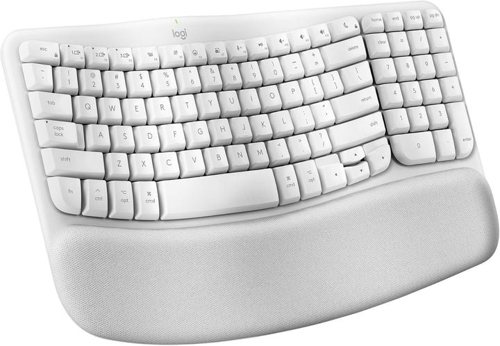 Logitech | Keyboard Wave for Mac Wireless Bluetooth USB-C - White | 920-012402
