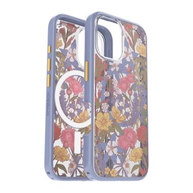OtterBox | Symmetry w/ MagSafe Series Case iPhone 16 - Purple Wildflowers | 77-96372
