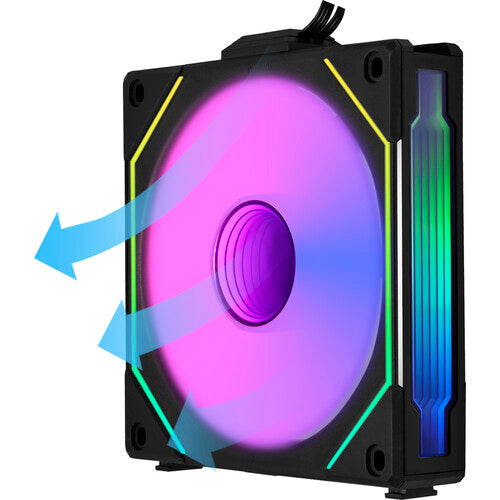 Lian-Li | Uni Fan SL-Infinity Reverse Blade Case Fan SL120 120mm - Black | UF-RSLIN120-1B
