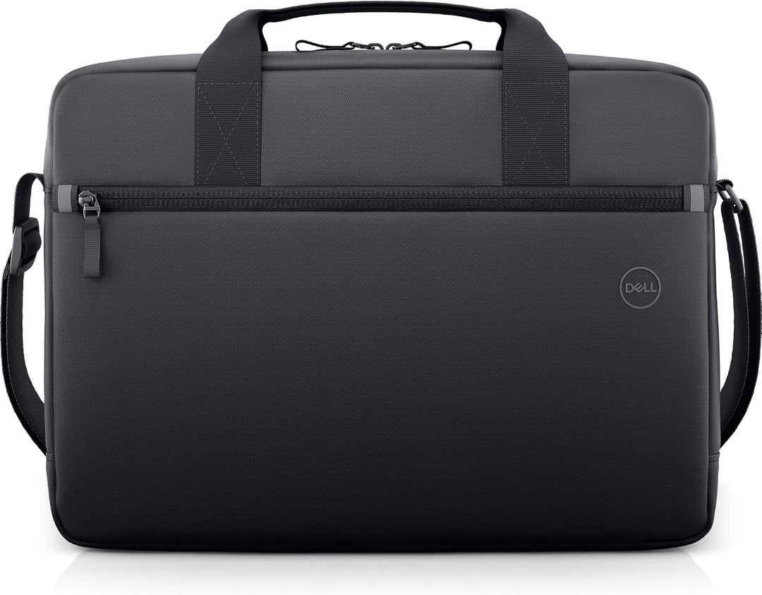 Dell |  EcoLoop Essential Briefcase - CC3624 - Zippered Front Pocket Luggage Pass-Through Lightweight with Adjustable Shoulder Strap - Black | CC3624