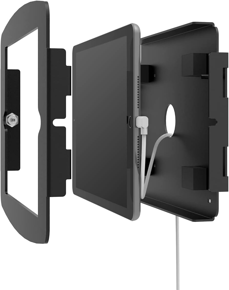 Compulocks | Space Enclosure Counter Stand or Wall Mount iPad 10.2" - Black | 102IPDSB