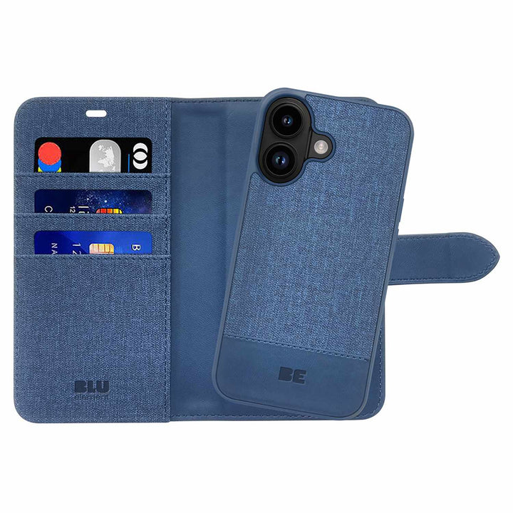 Blu Element | Folio 2-in-1 MagSafe iPhone 17 Case - Lazuli Blue | BEFMS17B2