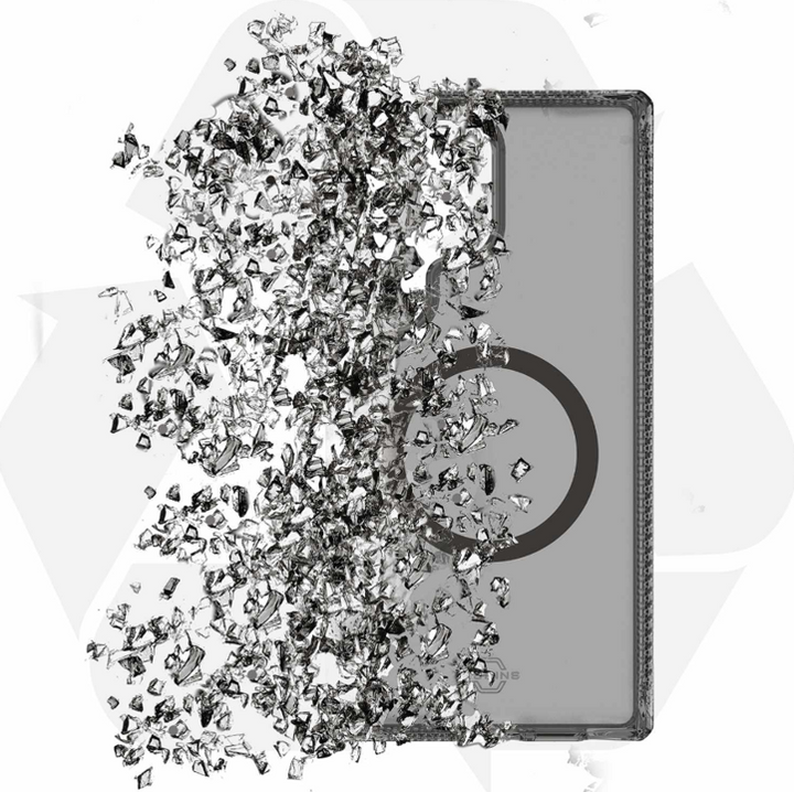 //// ITSKINS | Hybrid_R Vapor Case Compatible w/MagSafe for Samsung Galaxy S25 Ultra - Smoke | 120-9160