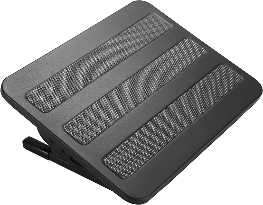 NU-TONE | Ergonomic Tiltable Steel Foot Rest - Black | FR200