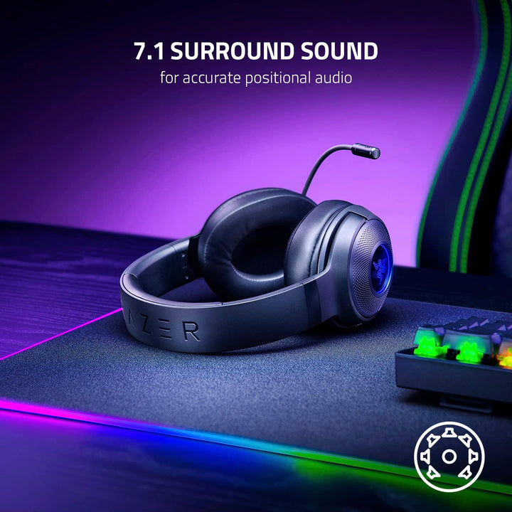 Razer | Kraken Kitty V3 X Wired Over-the-Ear Gaming Headset for PC, PlayStation, Nintendo Switch, Steam Deck & Smartphone - White | RZ04-05350300-R3U1