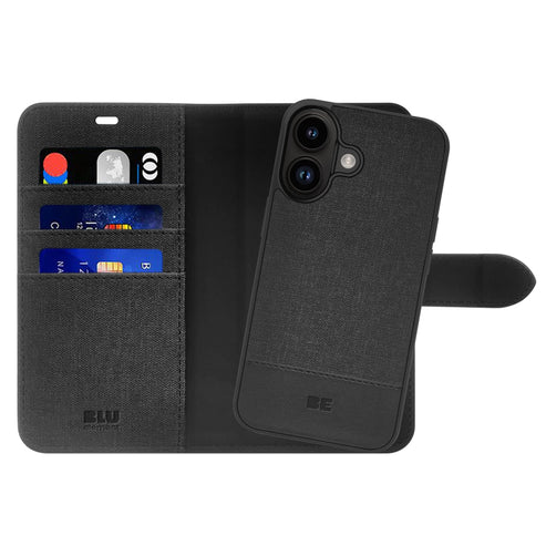 Blu Element | Folio 2 in 1 w/MagSafe iPhone 16 Plus - Black | 120-8654