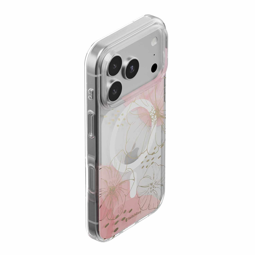 SwitchEasy | Fleur M3D Patterned Protective iPhone 18 Pro /17 Pro Case - Fleur Gold | SPH18P268GL26