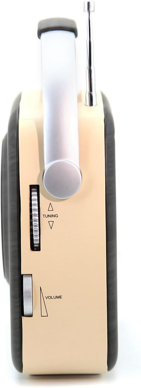 Emerson | Portable Retro Radio with Built-in Rechargeable Battery Espresso | EAS-3002-ES