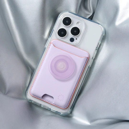 Popsockets | Softgoods PopWallet+ for MagSafe with Adapter - Pale Lavender | 123-0522