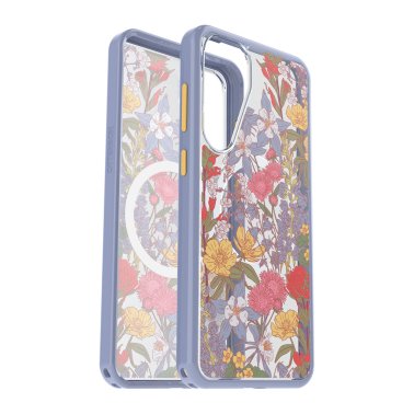 Otterbox | Symmetry Clear Magnets Series Case Samsung Galaxy S25+ -  Purple Wildflower | 77-97694
