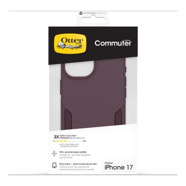 OtterBox | Commuter w/MagSafe iPhone 17 + Camera Control Case - Purple Mystery | 77-98299