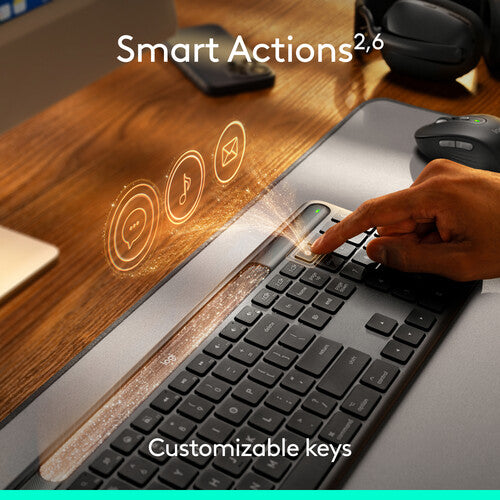 Logitech | Signature Slim Solar+ K980 Keyboard for Mac - Graphite | 920-013786